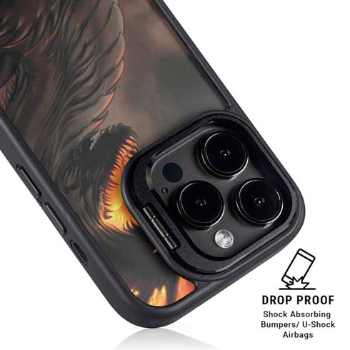LA Williams Belial Dragon by LA Williams iPhone 14 Pro Kickstand Case